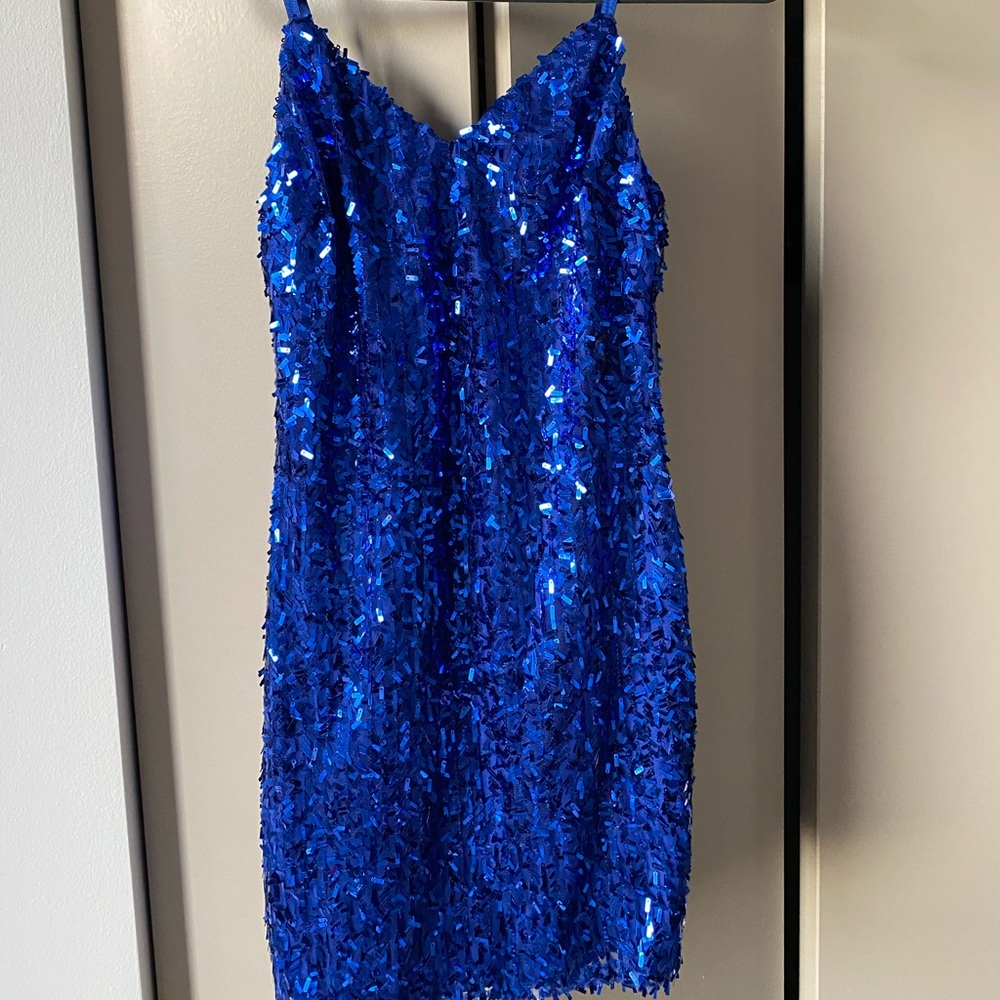 Royal blue dress
